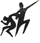 The original Dunn County Association on Alcohol and Other Drug Abuse mark, three figures rising, 1976